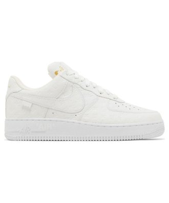 Louis Vuitton X Air Force 1 Low Triple White,AIR FORCE 1,NIKE SHOES