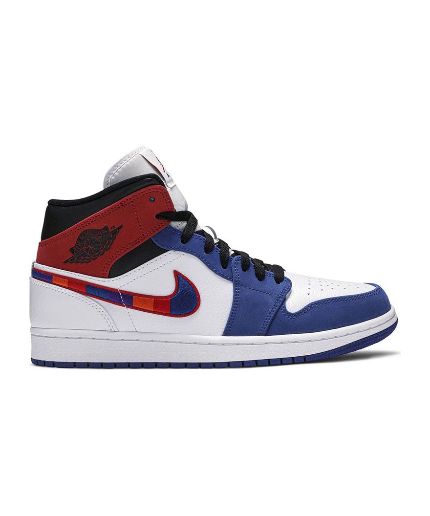 Air Jordan 1 Mid Multicolored Swoosh,Air Jordan 1 Mid,AIR JORDAN