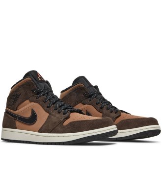 Air Jordan 1 Mid Se Dark Chocolate,Air Jordan 1 Mid,AIR JORDAN