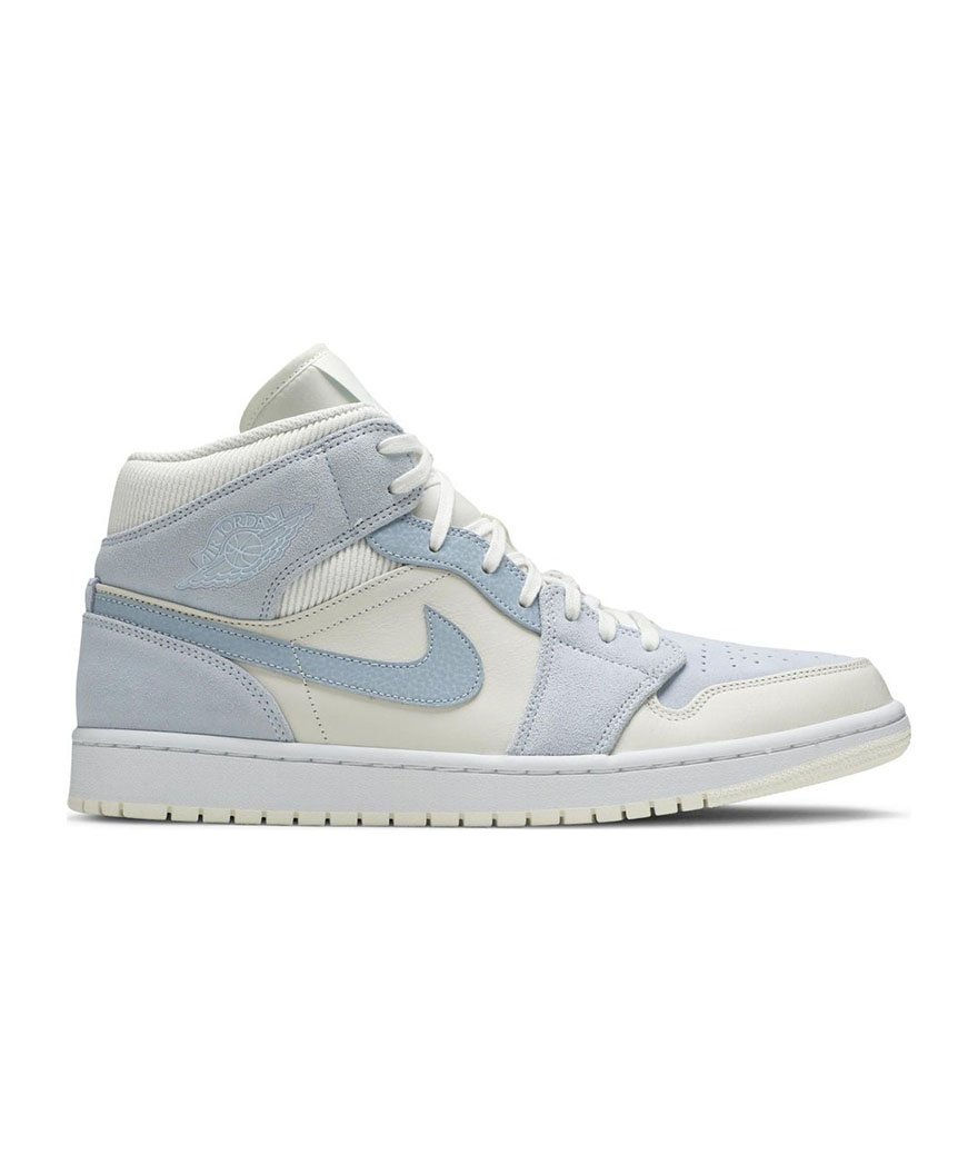 Air Jordan 1 Mid Se Sail Light Blue,Air Jordan 1 Mid,AIR JORDAN