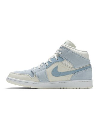 Air Jordan 1 Mid Se Sail Light Blue,Air Jordan 1 Mid,AIR JORDAN