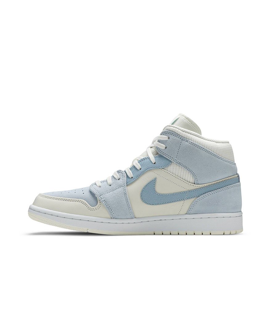 Air Jordan 1 Mid Se Sail Light Blue,Air Jordan 1 Mid,AIR JORDAN