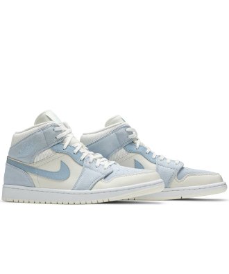Air Jordan 1 Mid Se Sail Light Blue,Air Jordan 1 Mid,AIR JORDAN