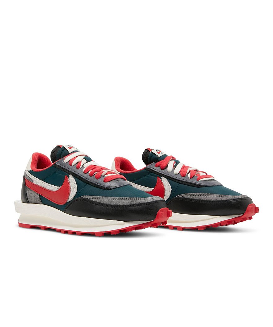 Sacai X Undercover X Ldwaffle Midnight Spruce University Red,NIKE WAFFLE,NIKE SHOES