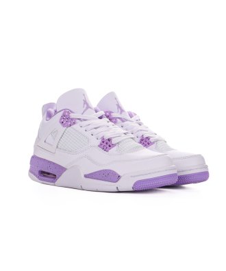 Custom Air Jordan 4 Retro White Purple ,Air Jordan 4,AIR JORDAN