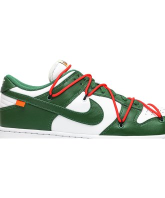 Offwhite X Dunk Low Pine Green,SB DUNK LOW,SB DUNK,NIKE SHOES