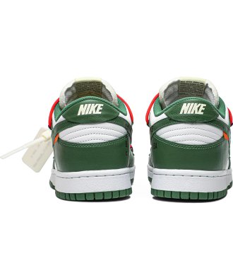 Offwhite X Dunk Low Pine Green,SB DUNK LOW,SB DUNK,NIKE SHOES