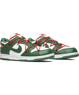 Offwhite X Dunk Low Pine Green,SB DUNK LOW,SB DUNK,NIKE SHOES