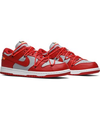 Offwhite X Dunk Low University Red,SB DUNK LOW,SB DUNK,NIKE SHOES