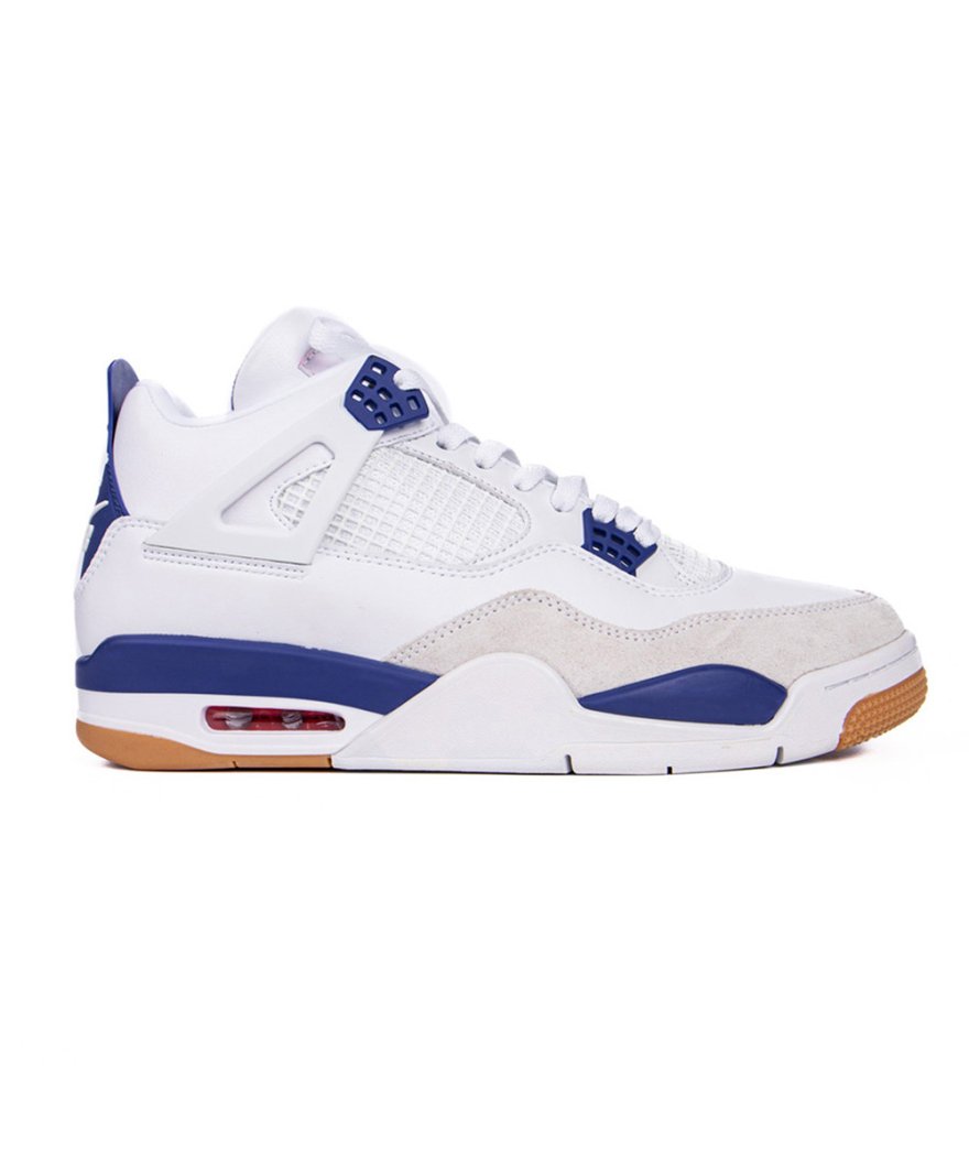Nike Sb X Air Jordan 4 White/Navy,Air Jordan 4,AIR JORDAN