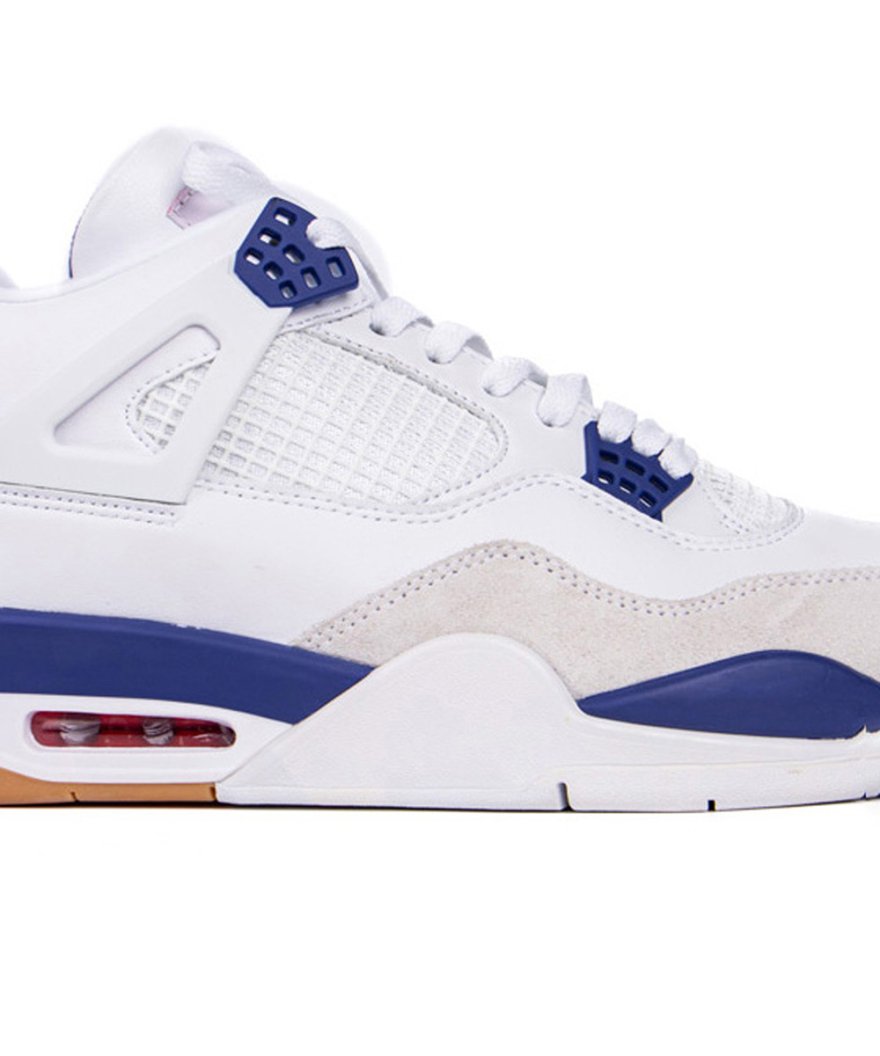 Nike Sb X Air Jordan 4 White/Navy,Air Jordan 4,AIR JORDAN