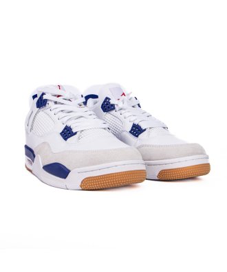 Nike Sb X Air Jordan 4 White/Navy,Air Jordan 4,AIR JORDAN