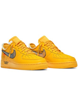 Offwhite X Air Force 1 Low Lemonade,AIR FORCE 1,NIKE SHOES
