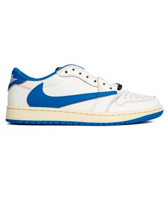 Fragment Design X Travis Scott X Air Jordan 1 Retro Low Og Sp Sail Military Blue,Air Jordan 1 Low,AIR JORDAN