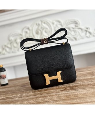 Hermes Constance 19 Noir Black Shoulder Bags H083905 19cm,Hermes Bags