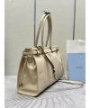 Prada Bonnie large leather handbag 1BA433 38X30X12cm,Prada Bags